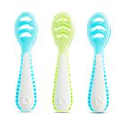 Cucharas Para Beb&eacute;s Munchkin Gentle Dip Para Autoalimentaci&oacute;n, Paquete De 3 Unidades, Azul/verde
