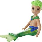 Mu&ntilde;eca Barbie Dreamtopia Chelsea Sirenito Con Cabello Y Cola Verde