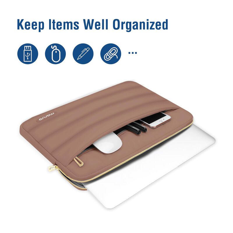 Funda Para Laptop Mosiso 16" De Poli&eacute;ster Acolc... image number null