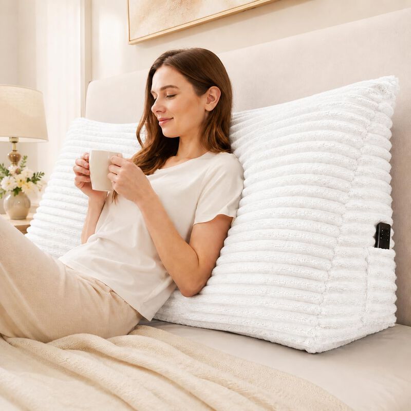 Almohada De Cabecera Zonamat King Blanco De Fra... image number null