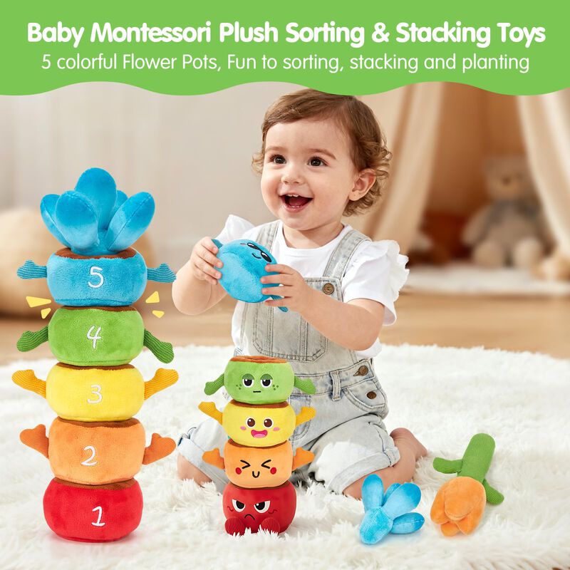 Set de 5 Juguetes Montessori Hahaland Apilables... image number null