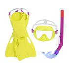 Conjunto de Esnórquel con Aletas Bestway Crusader Essential Niños 3+