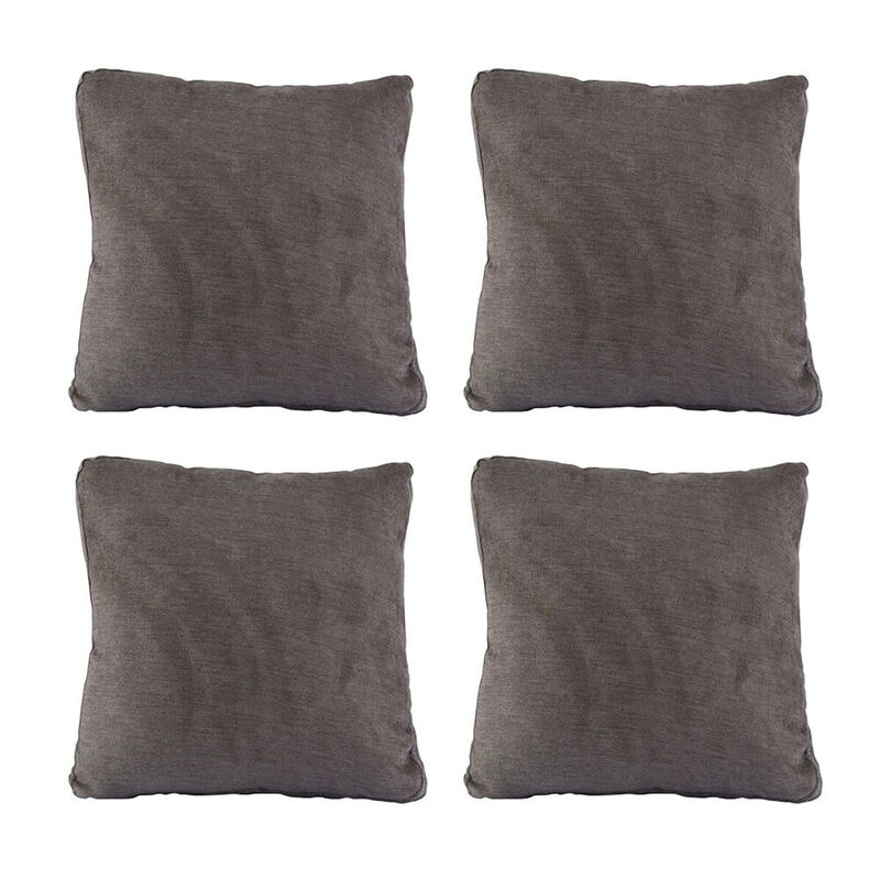 Set de 4 Cojines Dicasa ZitaOne Gris Oscuro image number null