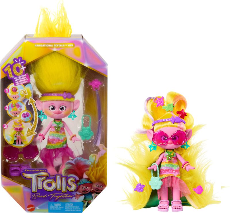 Mu&ntilde;eca De Moda Mattel Dreamworks Trolls Band To... image number null