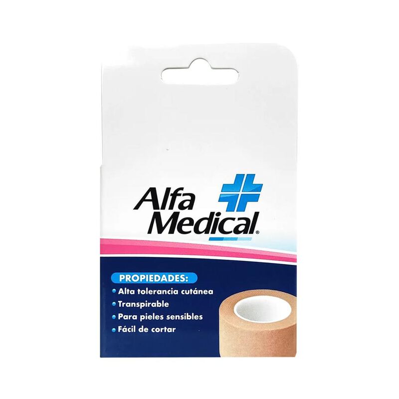 Cinta Microporosa Alfa Medical Color Piel 2.5cm... image number null