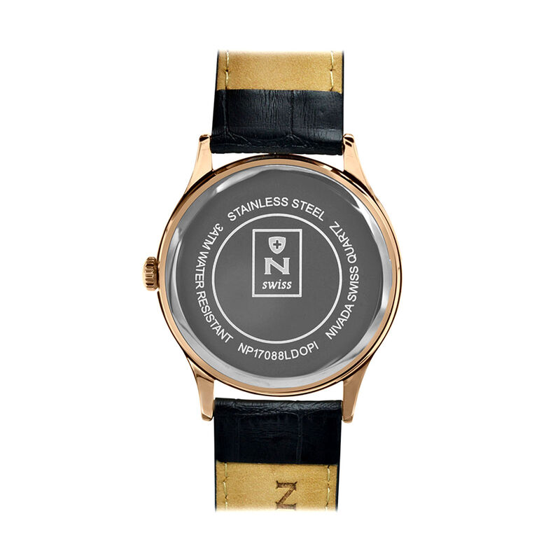 Reloj Nivada Executive Dama Dorado/Piel Blanco ... image number null