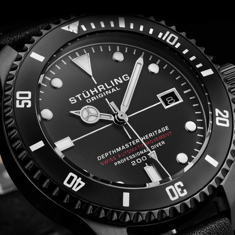 Reloj Stuhrling para hombre autom&aacute;tico suizo 88... image number null