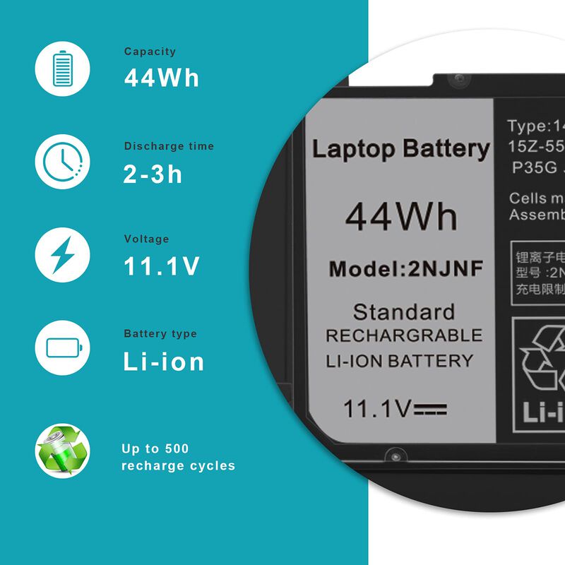 Bater&iacute;a Futurebatt 2njnf 11,1v 44wh Dell Inspir... image number null