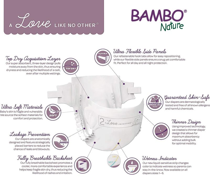 Pa&ntilde;ales Para Beb&eacute;s Bambo Nature Hipoalerg&eacute;nicos... image number null