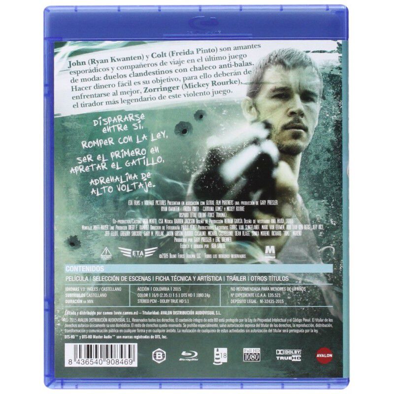 Disparo Letal [Blu-ray] (2015) Blunt Force Trau... image number null