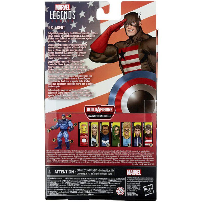 Figura U.S. Agent Marvel Legends con Build-A-Fi... image number null