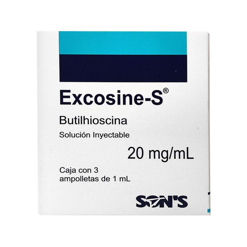 Excosine-s Butilhioscina 20mg/ml 3 Ampolletas 1... image number null