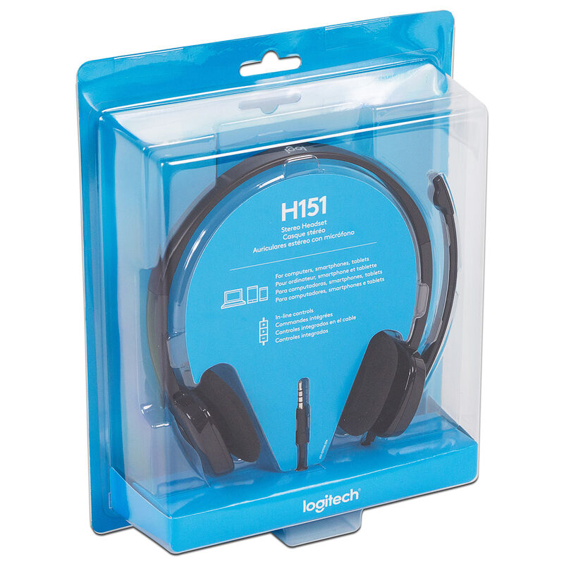 Aud&iacute;fonos Est&eacute;reo con Micr&oacute;fono Logitech H151 image number null