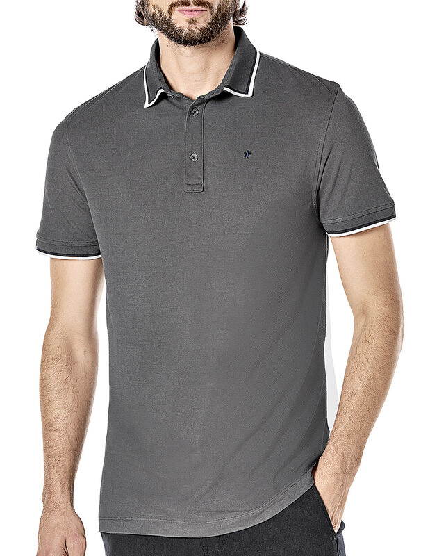 Mora Urban Playera tipo polo para hombre gris image number null