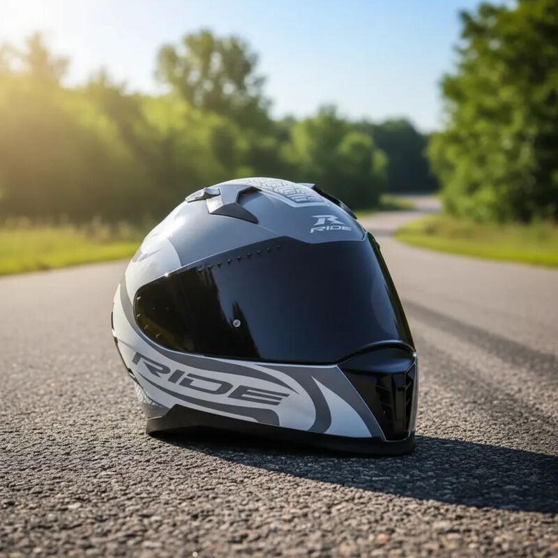 Casco Motociclista Track Sc Triade Gris Oscuro ... image number null