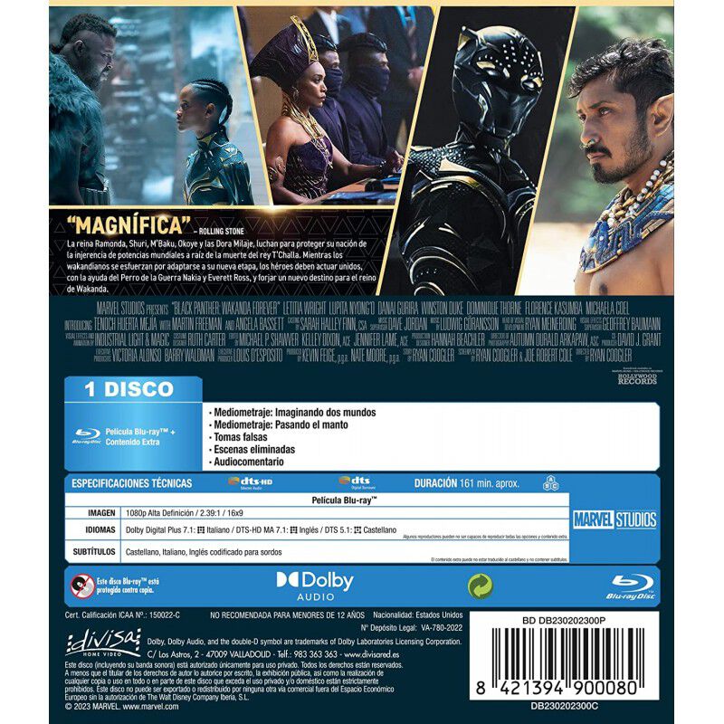 Black Panther 2: Wakanda Forever [Blu-ray] image number null
