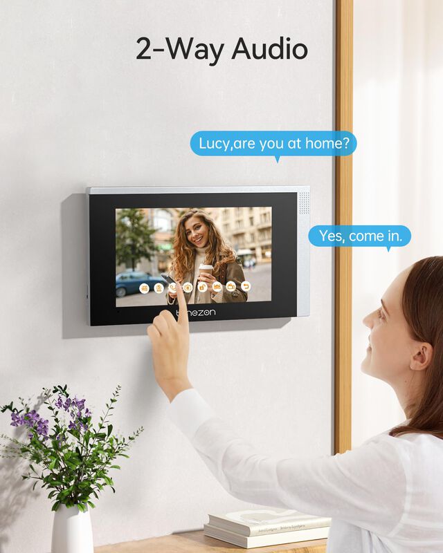 Sistema De Videoportero Wifi, Timbre, Monitor T... image number null