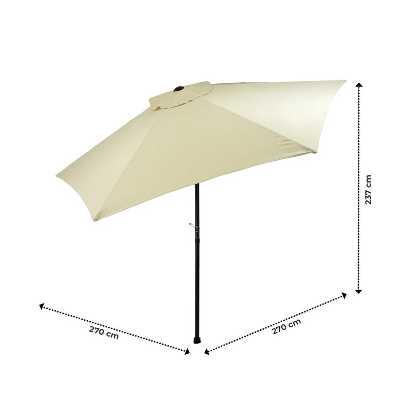 Sombrilla Jardin Playa 2.7 Metros Kit 4 Piezas ... image number null