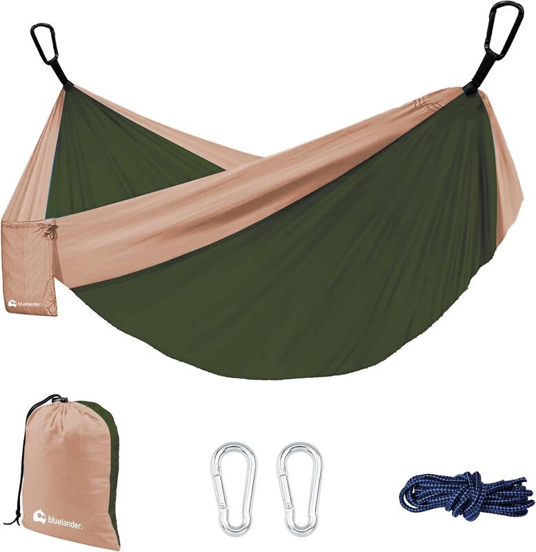 Hamaca Port&aacute;til Verde con Correas Bluelander image number null