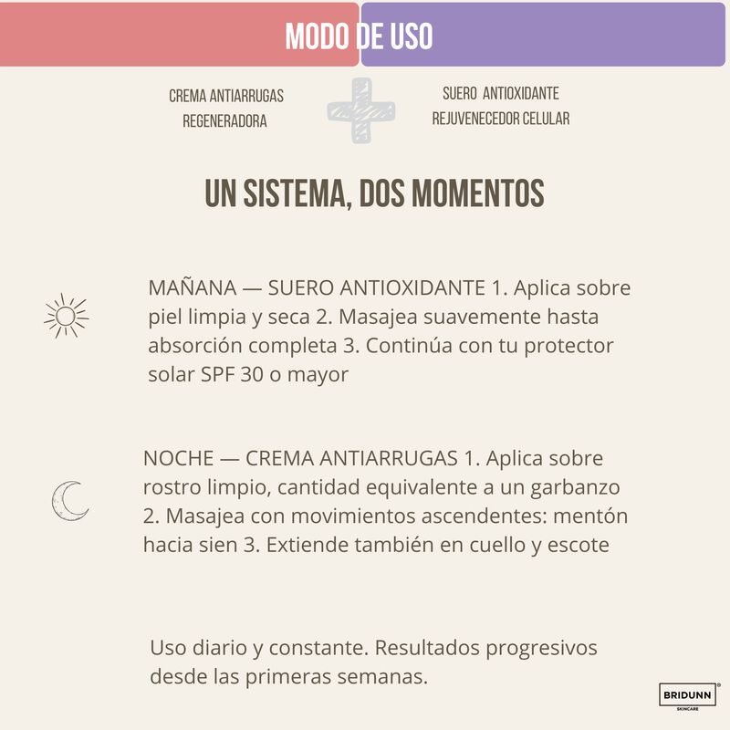 Bridunn Kit Crema Antiarrugas y Suero Antioxida... image number null
