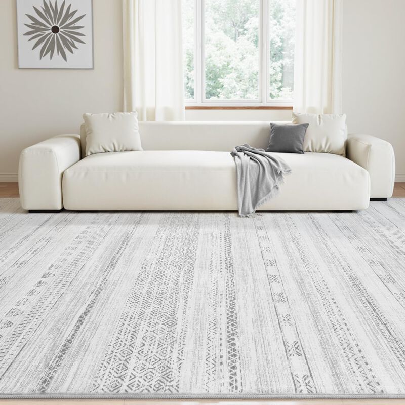 Alfombra De &Aacute;rea Tchdio 244x254 Cm Gris Estilo ... image number null
