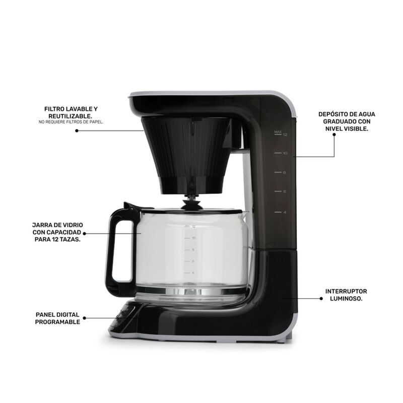 Cafetera Digital Taurus Velvet Digit 1.5l 12 Ta... image number null