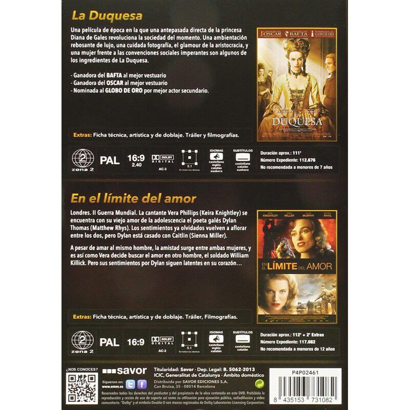 Pack: Keira Knightley [DVD] image number null