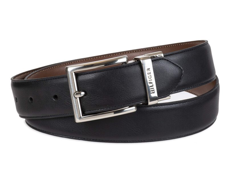 Cintur&oacute;n Tommy Hilfiger Reversible Negro/marr&oacute;n... image number null