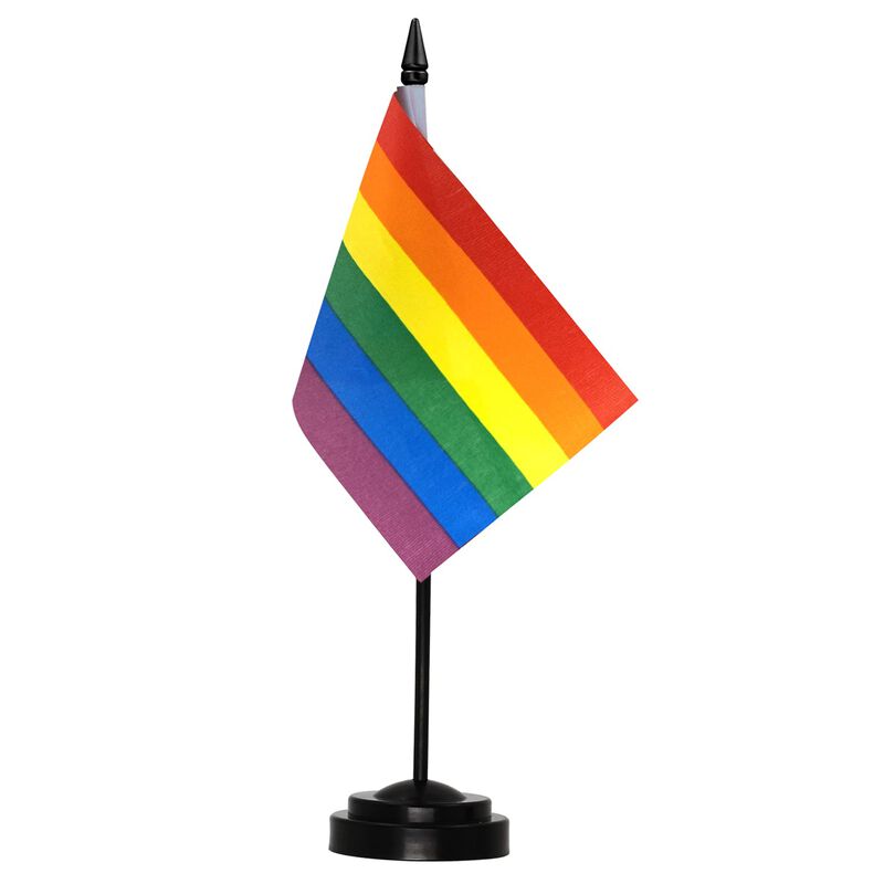 Juego De Banderas De Escritorio Anley Rainbow D... image number null