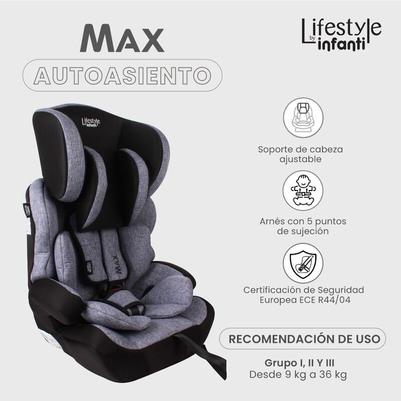 Autoasiento Booster Para Beb&eacute; Max image number null