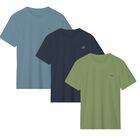 Set de 3 playeras Bark and Hide Playera Para Hombre Cuello Redondo Manga Corta Modelo Bark