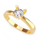 Anillo de Compromiso de 14K con Diamante de Laboratorio 0.50 CT F VS1 Talla 6 ORO AMARILLO 14K &ndash; / M7-50-14Y-LG-6