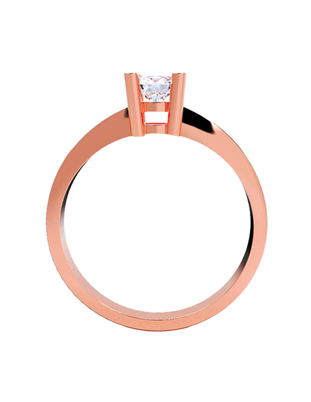 Anillo de Compromiso de 14K con Diamante de Lab... image number null