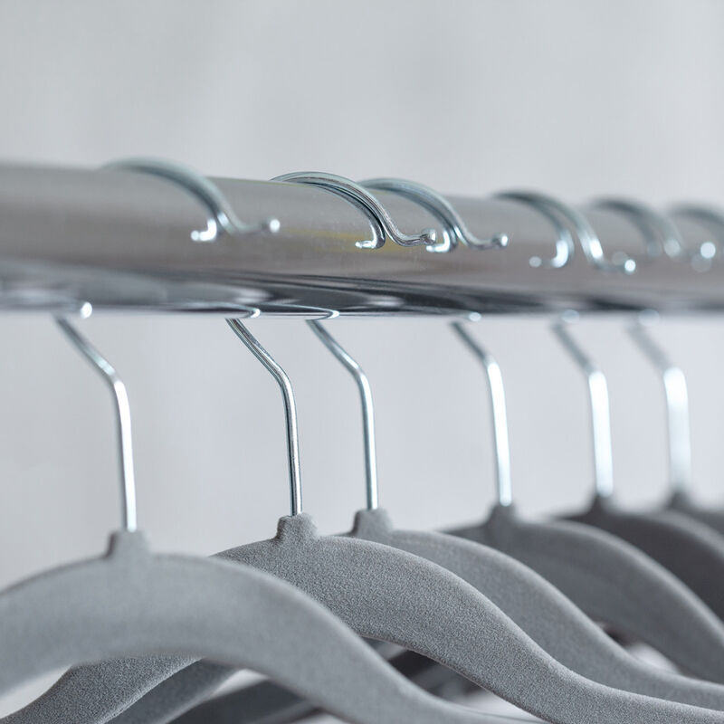 Set Ganchos de Terciopelo Ag Box  50 Piezas Gri... image number null