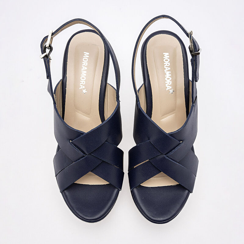 Moramora sandalia cu&ntilde;a para mujer marino cod 14... image number null