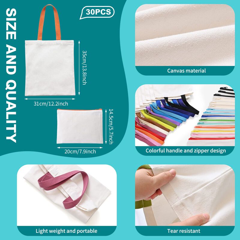 Bolsas De Lona Mafye, Paquete De 30 Unidades, P... image number null