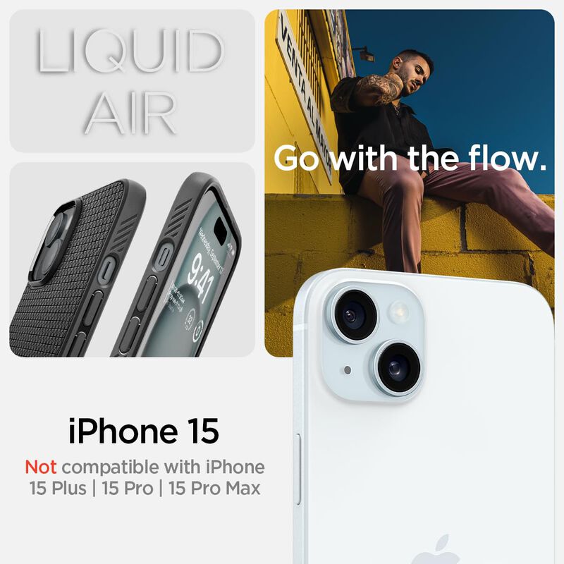 Funda Spigen Liquid Air Para Iphone 15 (2023), ... image number null