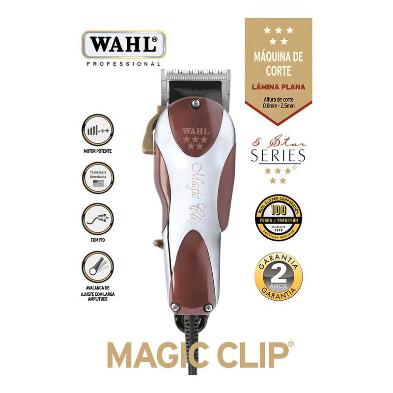 Cortadora Wahl Magic Clip 5 Star Roja 110v image number null