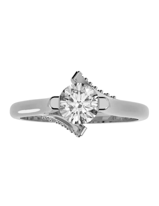 Anillo de Compromiso de 10K con Circonia Talla ... image number null