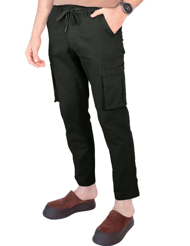 Pantalón Jogger Hombre Ajuste En Cintura Verde ... image number null