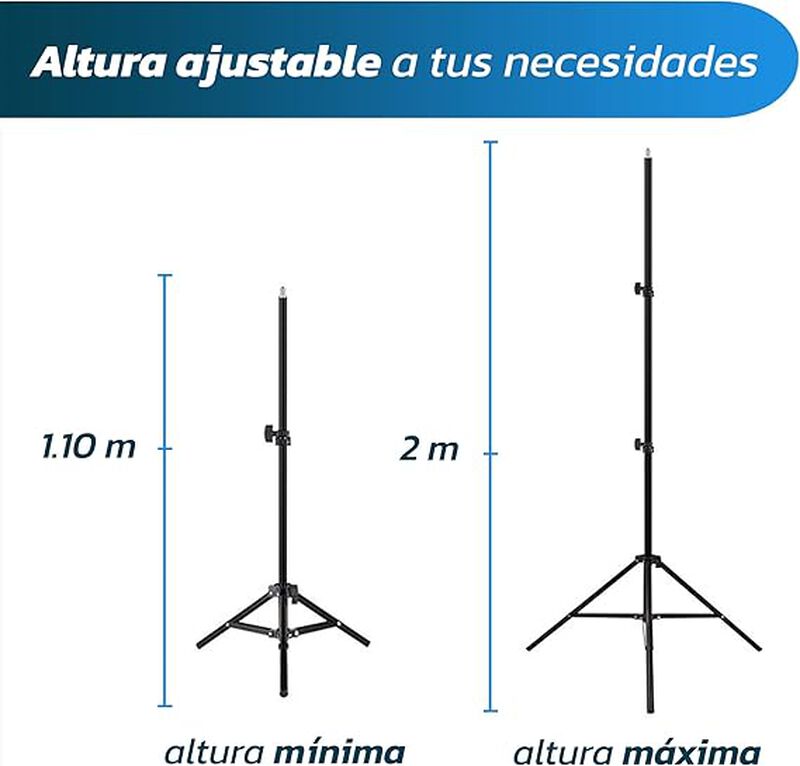 Aro de Luz LED 10 Pulgadas con Tripie Bluelande... image number null