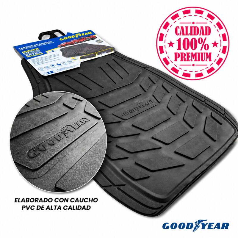 Tapetes Goodyear Reajustable Tradicional 4 Pzas... image number null