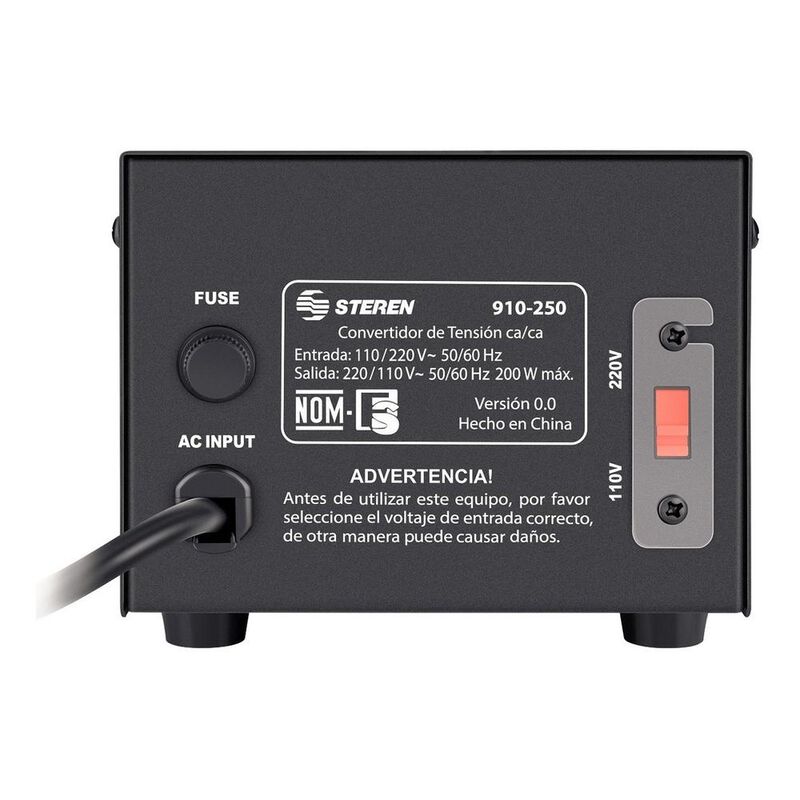 Convertidor Vca De 110 A 220 Y 220 A 110, 200w ... image number null