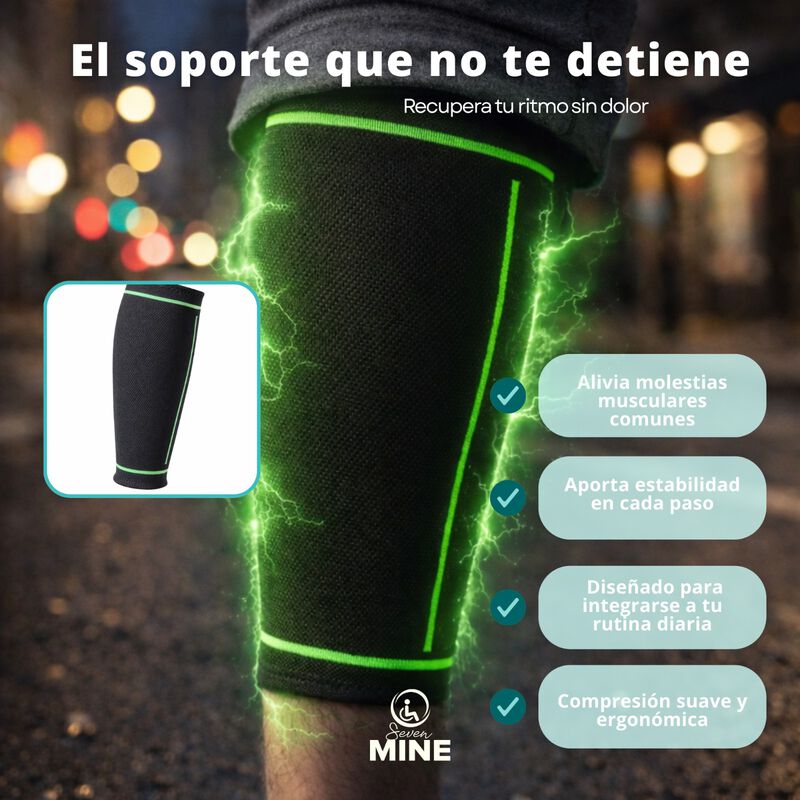 Soporte El&aacute;stico para Pantorrilla &ndash; Manga de Co... image number null