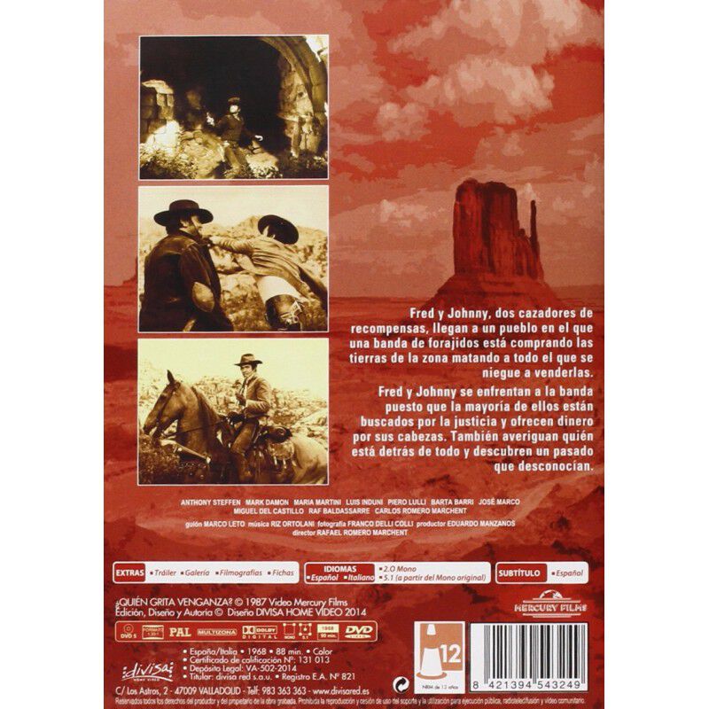&iquest;QUI&Eacute;N GRITA VENGANZA? (DVD) image number null