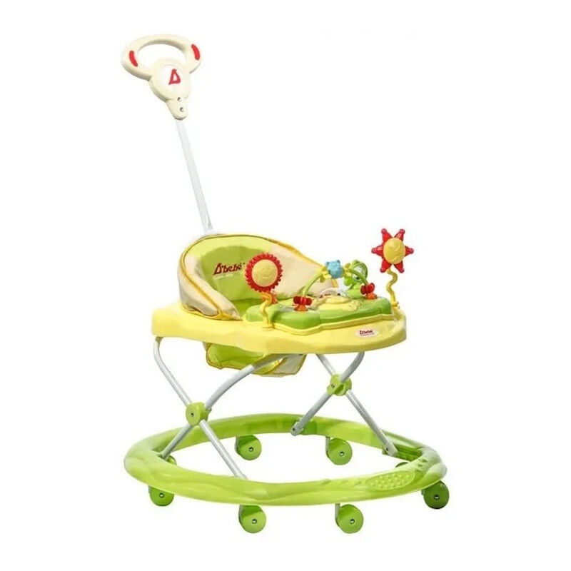 Andadera Verde Para Bebes Con Bast&oacute;n Musical Su... image number null