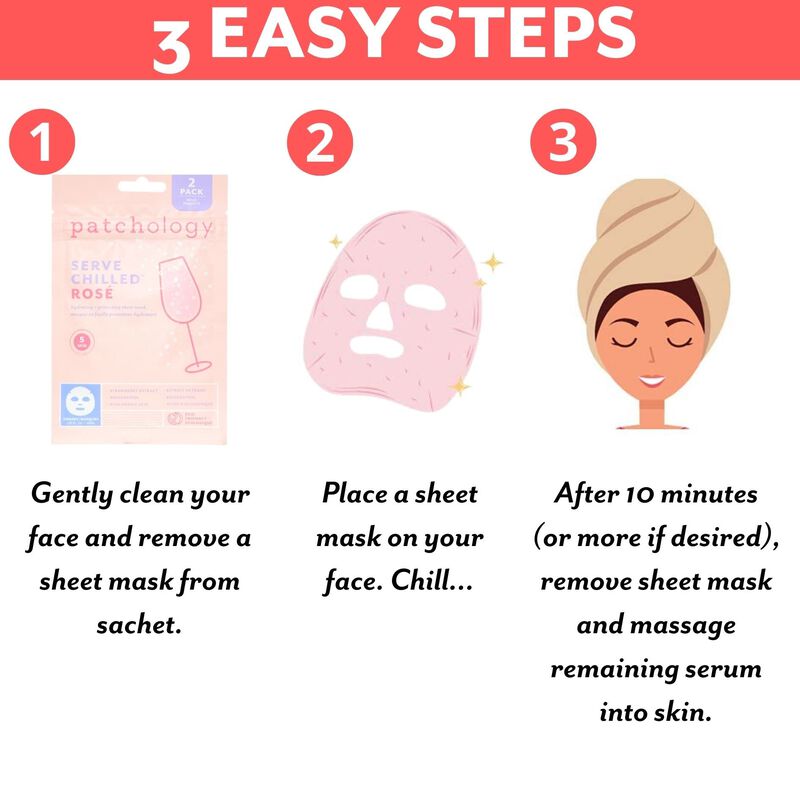 Mascarilla Facial Patchology Ros&eacute; Pink 2 Uds image number null