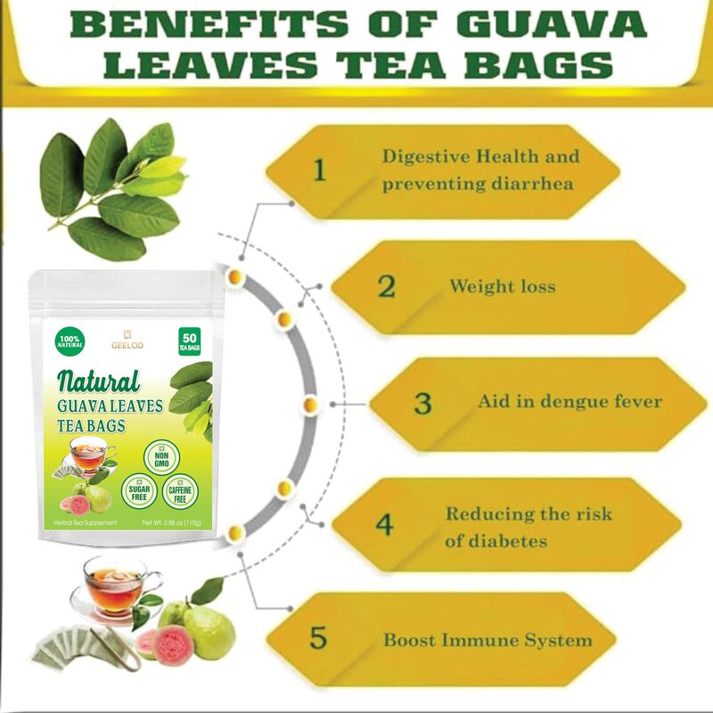 T&eacute; Geelod De Hoja De Guayaba 50 Sobres 110 g Na... image number null