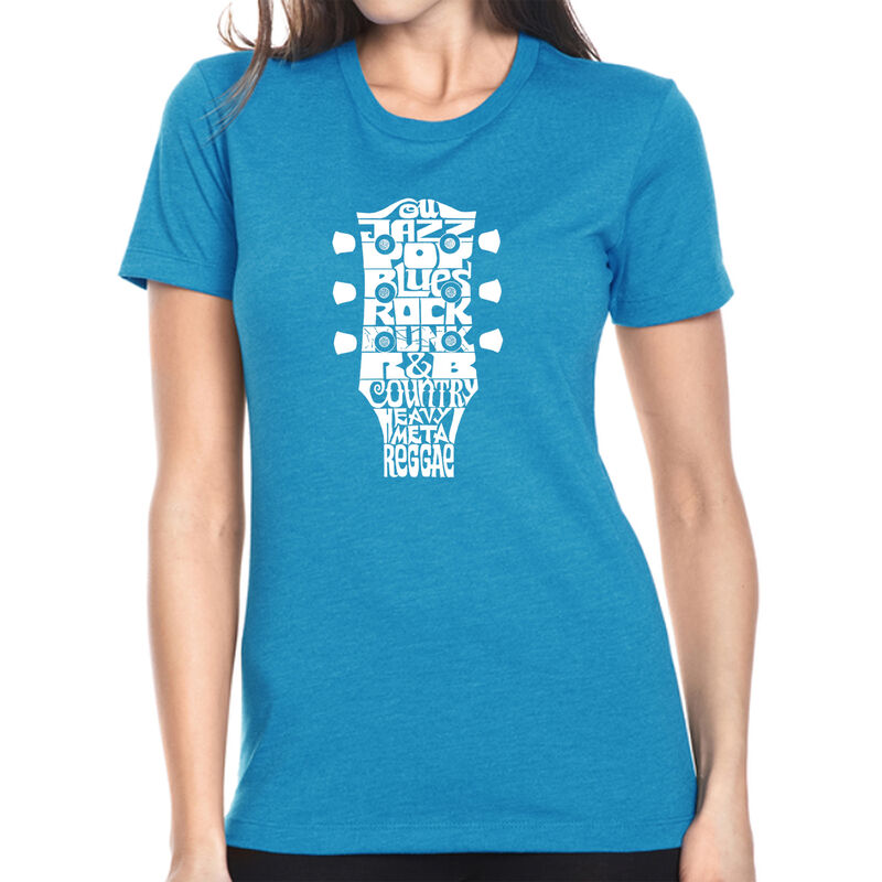 Camiseta Mezcla Premium Word Art Para Mujer - G... image number null