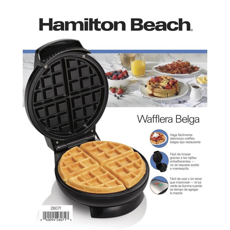 Waflera Hamilton Beach con Antiadherente 650 W image number null